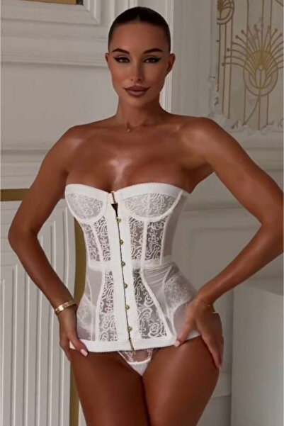 Bikini Mayokini Dünyası كورسيه كريستينا فينتاج - أبيض