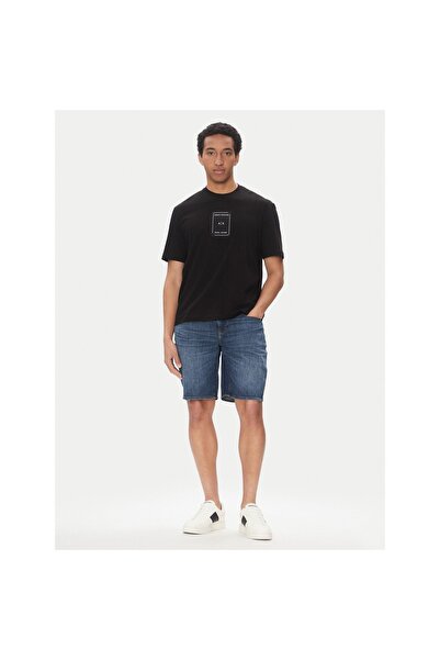 Armani Exchange Șorturi din denim pentru bărbați XM000073 AF13089 Bleumarin