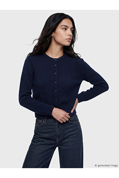 LC Waikiki Peak New Season Crew Neck Women's Knitwear Cardigan