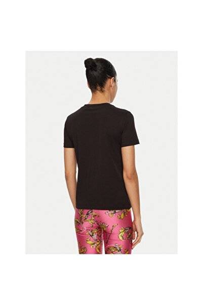 VERSACE JEANS COUTURE Tricou de damă 78HAHT01 CJ00T Negru