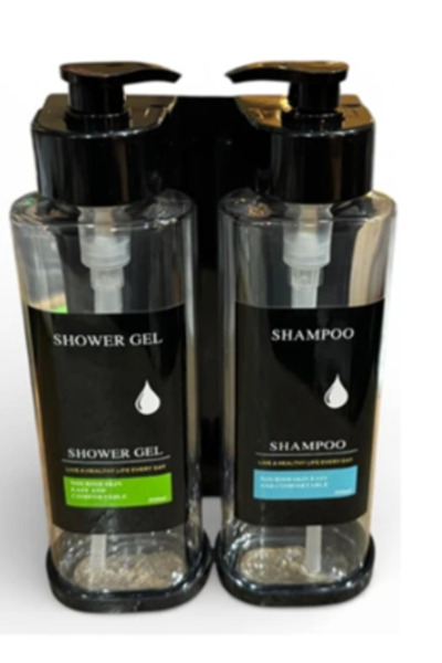MK YAPI Wall Mounted Double Shampoo Dispenser 2X350 ml