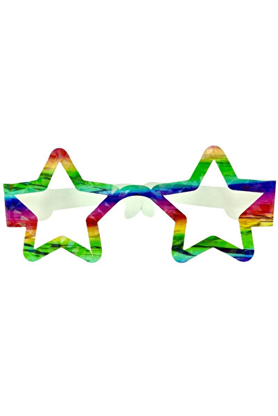 NInvest , Set ochelari de petrecere din carton cu holograma, forma stea - 6 b...