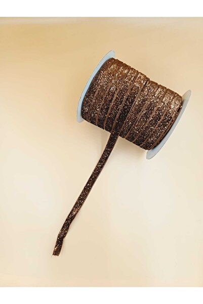 hobimixhobimix Brown Silvery Velvet Ribbon- 1 Cm- 8 Meters
