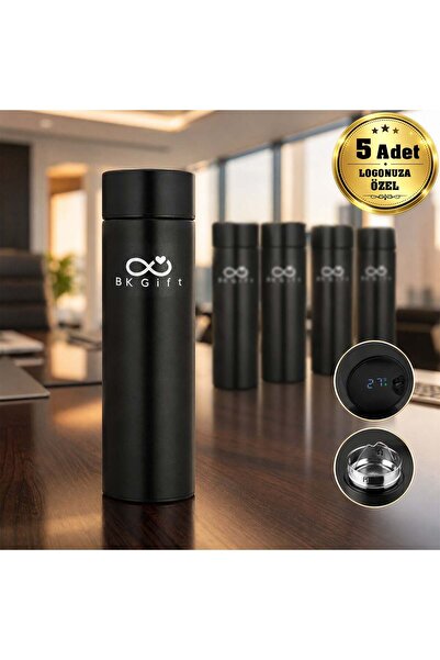 Bk Gift Customized with Your Logo, 5 Pieces of 5338 Steel Thermos with Digita...