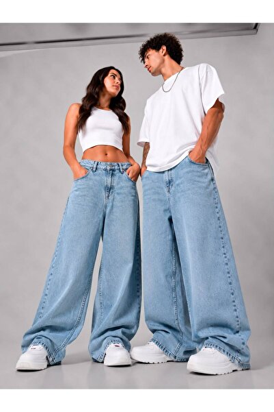 St.Poll KAR YIKAMA UNİSEX BAGGY JEAN PANTOLON
