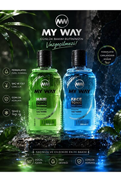 Evin MY WAY YÜZ VE SAÇ TONİĞİ 2 Lİ PAKET 200 ML,