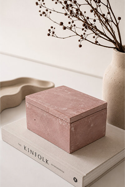 Lazuran Studio Decorative Storage Box with Lid, Minimalist Scandinavian Design –