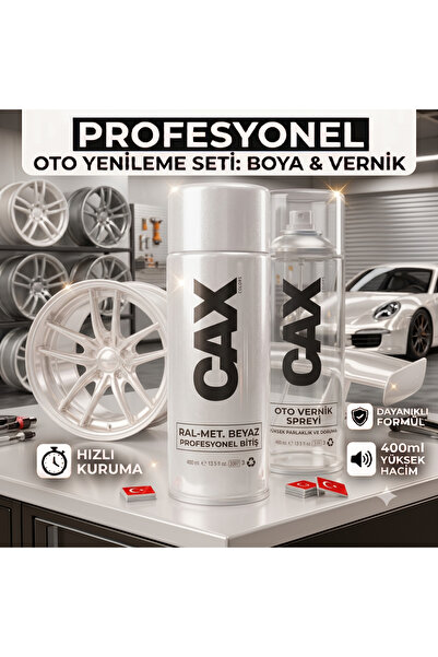 caxcolors CAX Colors Profesyonel Oto Yenileme Seti - metalik sedefli beyaz Sp...