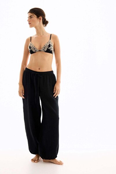H&M Cotton muslin pyjama bottoms