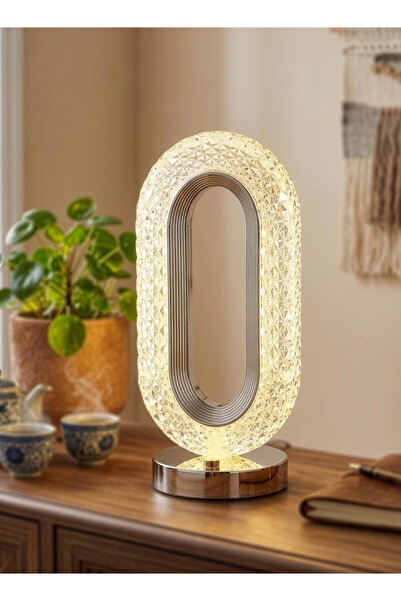 Cady One Luxury Crystal Decorative 3-Color Touch Led Table Lamp Desk Bedroom ...