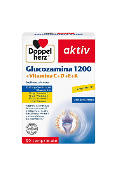 doppel herz Glucozamina 1200 Aktiv + Vitamina C, D, E, K 30cpr