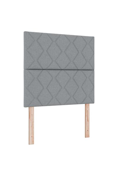 vidaxl Tăblie LED Gri deschis 100 cm țesătură