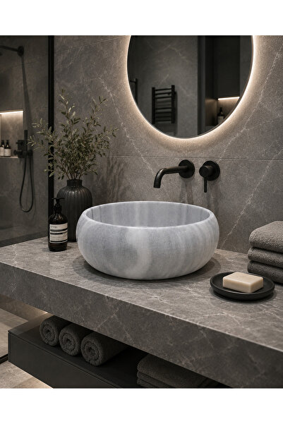DECA STONE Mermer Lavabo - Marmara Teker Lavabo