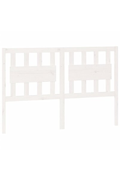 vidaxl Tăblie de pat, alb, 145,5x4x100 cm, lemn masiv de pin