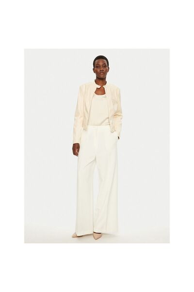 Guess Jachetă de damă din imitație de piele W4YL04WE480 Crem