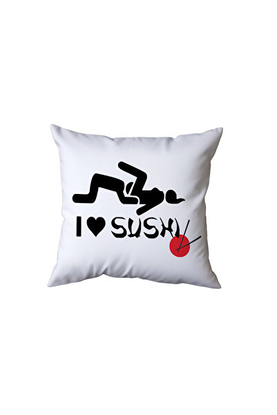 Beramussa I Love Sushi +18 Adult Pillow, Funny Gift