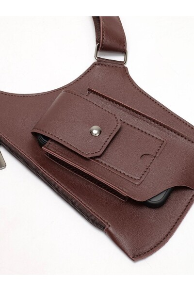 Damee Threads Anti-Theft Bag with Double Shoulder Armpit Bag, Underarm Strap Wallet Pocket Holster Phone Leisure Double Shoulder Pouch for Men