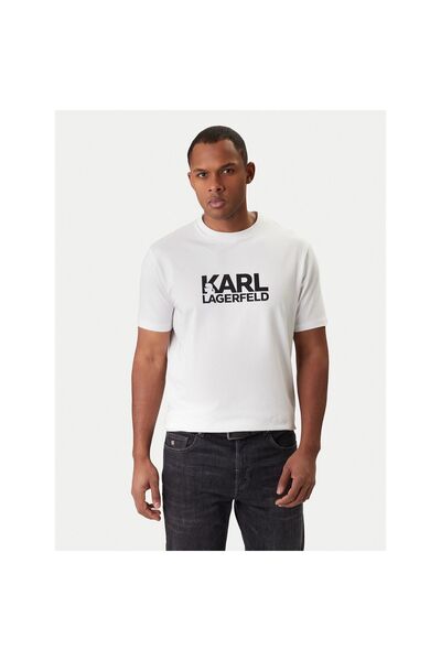 Karl Lagerfeld Tricou bărbătesc 755780-561235 Alb