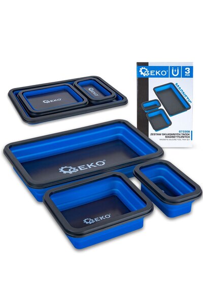 GEKO Set de tăvi magnetice pliabile, 3 piese, G 73308