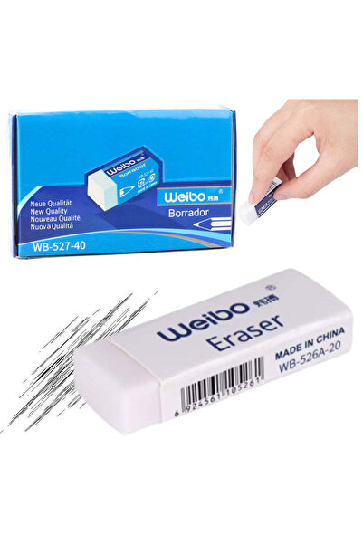 LEAN Radieră WB-527-40, albă, 3.5 x 1.5 x 1 cm, 22414