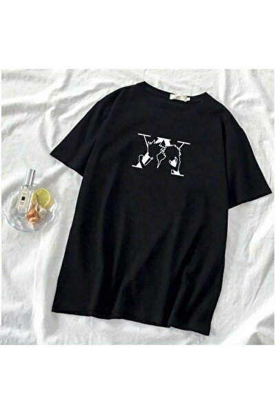 classy moda Unisex Colorful Oversize Printed T-Shirt Streetwear Comfortable F...