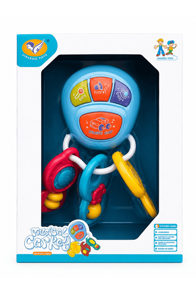 JIALEGU TOYS لعبة مفاتيح السيارة الموسيقية التفاعلية للأطفال الرضع من سن +18 ...
