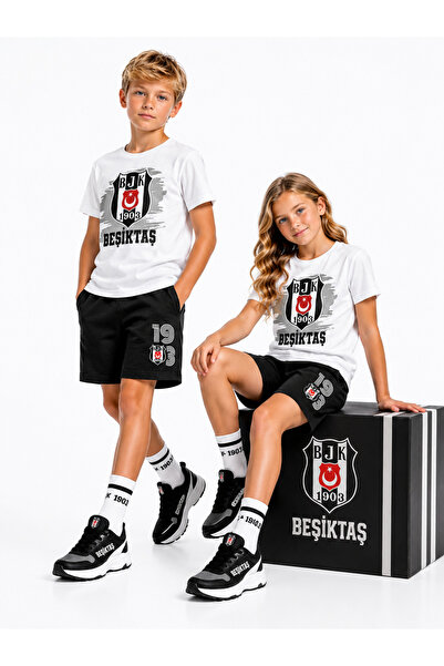 Beşiktaş New Season Licensed Children's Premium Summer Shorts Set