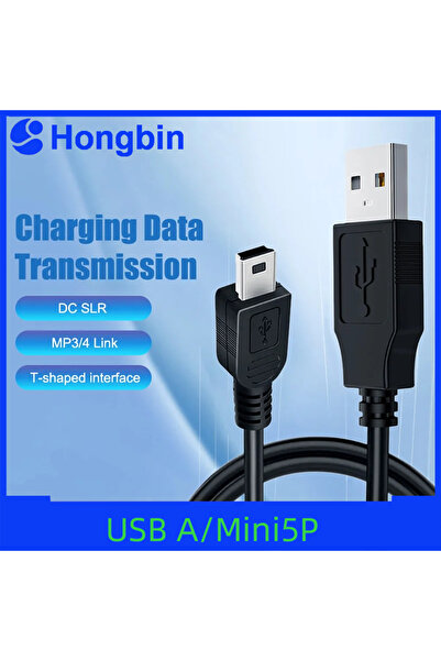 Choice 0.8M USB Cable 2.0 A Male to Mini B 5 Pin 5P T Port MiniUSB for Device...