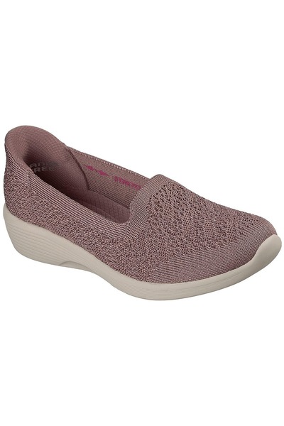 SKECHERS Flats Women Slip-Ins Modern Comfort Arya Wicked Sweet Shoes, Purple,...