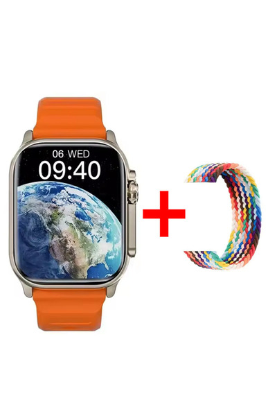 Choice4 Orange and Strap New Watch T900 U2 Smart Watch 49mm 2026 New NFC Men ...
