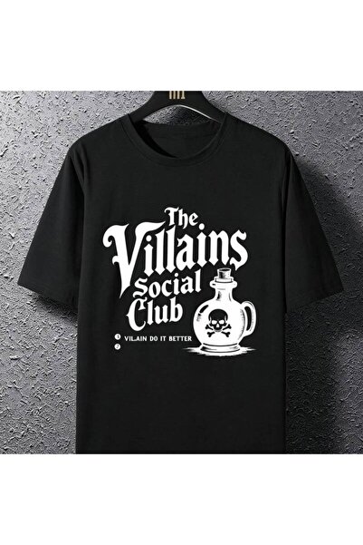 799 Gothic Style Men'S T-Shirt Short Sleeve Crew Neck Casual Top The Villains...