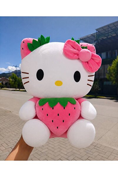 POLLYTOYS PELÜŞ OYUNCAKTA DÜNYA MARKASI Hello Kitty Çilekli Seri 50cm - Sevim...