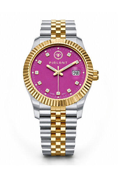 PIRLANT Women's Wristwatch with Purple Dial