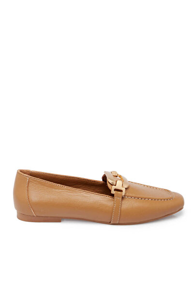 Tergan Taba Hakiki Deri Kadın Loafer - K25S1AY68358-L8R
