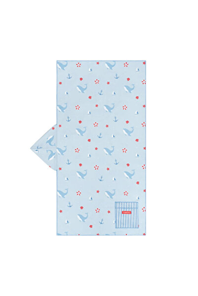 Flamingueo Hooded Microfiber Children's Towel Marin