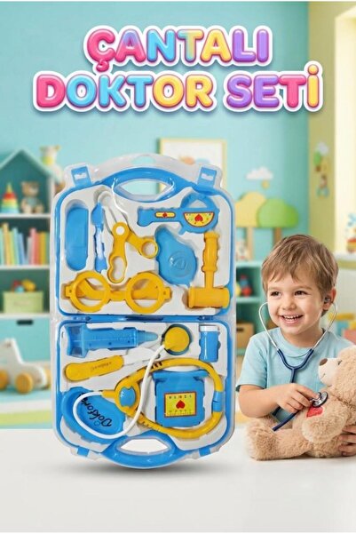 Tıfıl Toys Çantalı 10 Parça Doktor Seti – Temel Tıbbi Ekipmanlı Eğlenceli ve ...