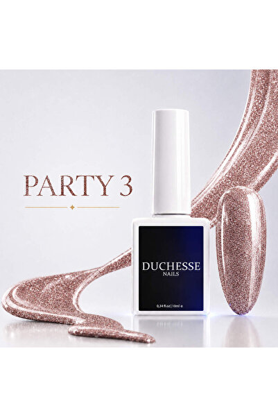 Duchesse Nails Semi-permanent Nail Polish, HEMA&TPO FREE, Shade PARTY 3, 10 ml