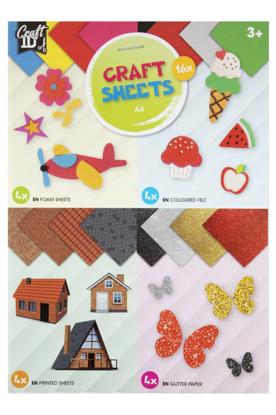 Craft Sensations Set of 16 A4 craft paper sheets CraftID CR0063/GE
