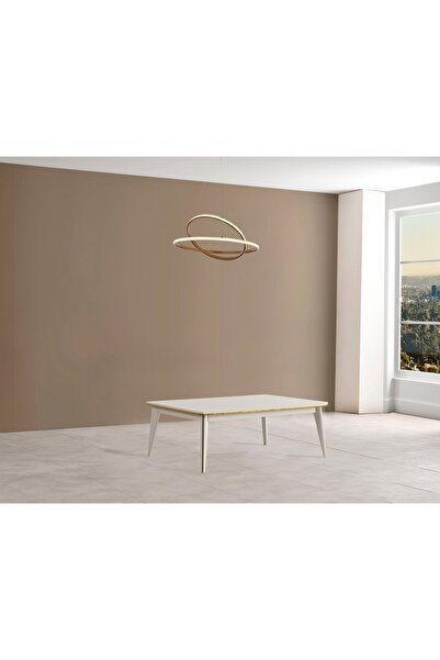 Enluso Alyans Gold Orta Sehpa ( Krem) - 90 X 120
