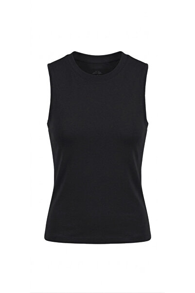 Tmptekstil Crew Neck Sleeveless Bady Black