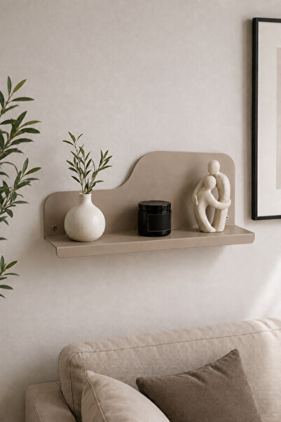 Artun Metal Modern Minimal Siyah Metal Duvar Rafı,Dekoratif Duvara Monte Raf,...