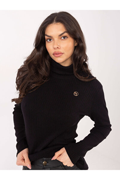 LAKERTA Pulover Dama, LAKERTA, Lana, Maneca lunga, Negru, model LK-SW-510184.01P