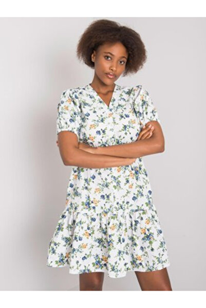 rue parıs Rochie Dama Mini, Floral, RUE PARIS, Verde Casual Model RO-SK-2508.38P