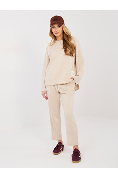rue parıs Compleu Dama Maneca lunga, Conica, RUE PARIS, Bej Casual Model IT-K...