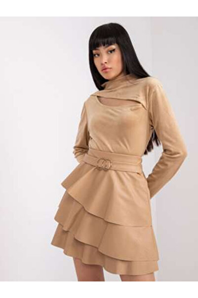 Italy Moda Bluza Dama, ITALY MODA, Poliester, Maneca lunga, Camel, model DHJ-...