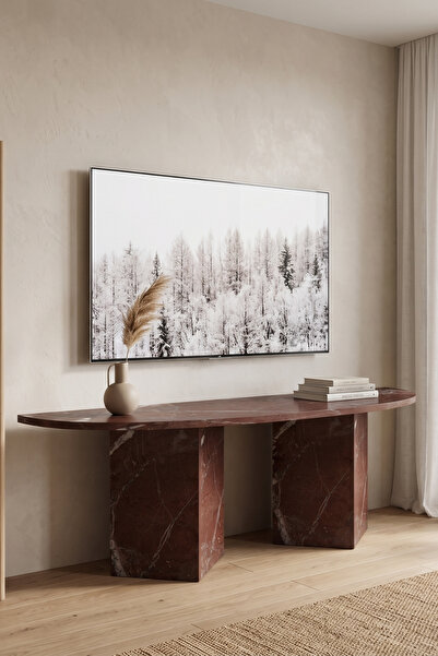 Skandi homeworks Terra 120 cm Modern TV Sehpası – Minimal Blok Ayaklı Tasarım...