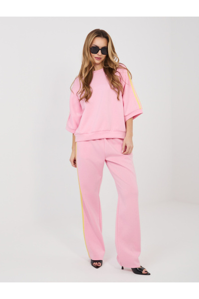 rue parıs Compleu Dama, RUE PARIS, Poliester, Roz, model IT-KM22215.77