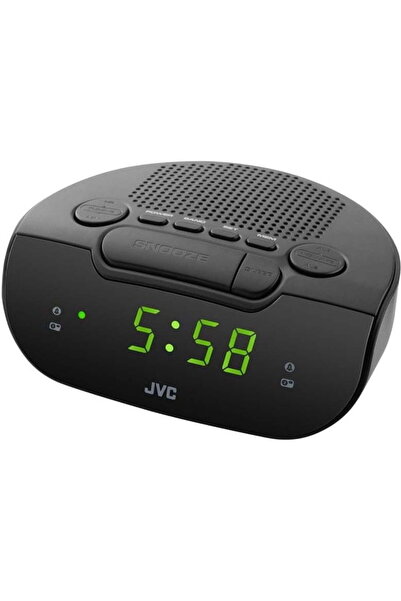 JVC RADIOBUDZIK Radio FM Budzik Negru Funcțional Estetic Elegant