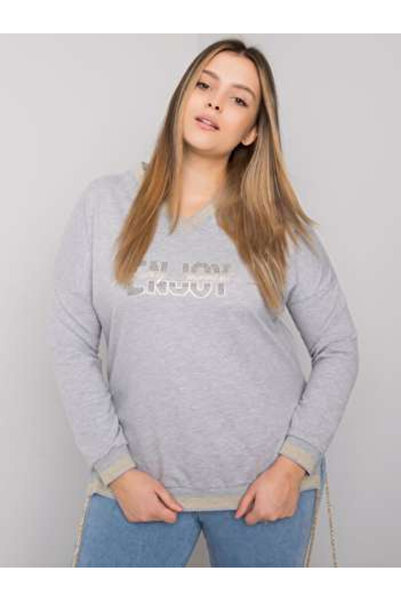 Relevance Bluza Dama, RELEVANCE, Bumbac, Maneca lunga, Gri, model RV-BZ-7157.87P