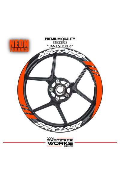 ARONA Rks srk125r wide rim cover sticker label model 16-piece set sticker hig...